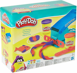 Play-Doh Basic Fun Factory Πλαστελίνη Πρέσσα Με 2 Βαζάκια - B5554