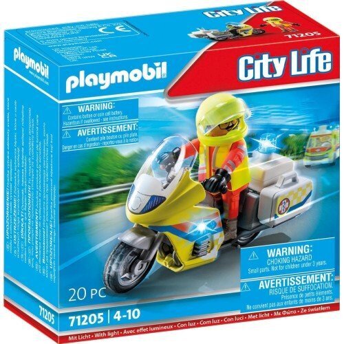 Playmobil City Life Διασώστης με Μοτοσικλέτα - 71205