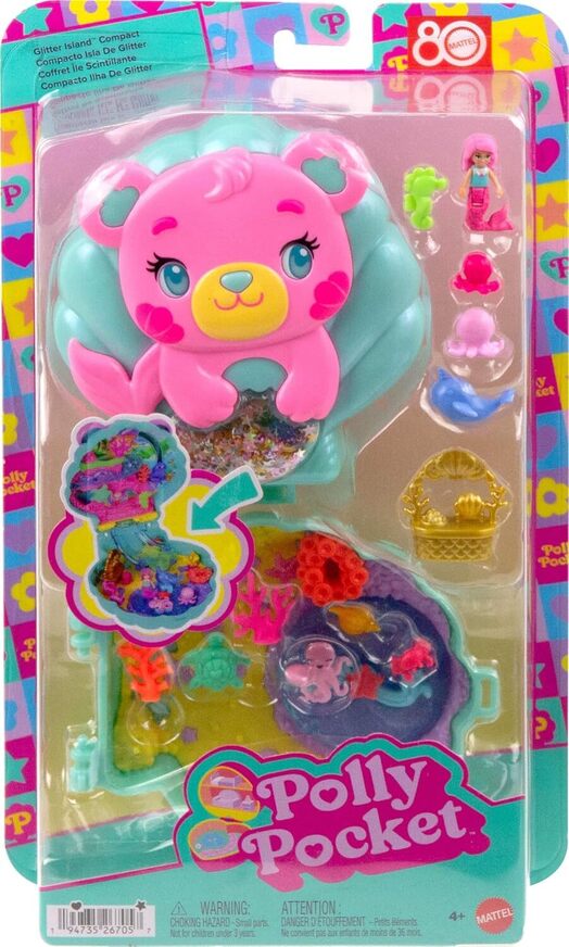 Polly Pocket Glitter Island Compact - JCB16