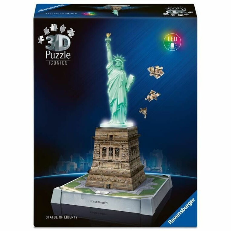 Ravensburger 3D Puzzle Led Statue of Liberty 128 Τμχ - 12008027