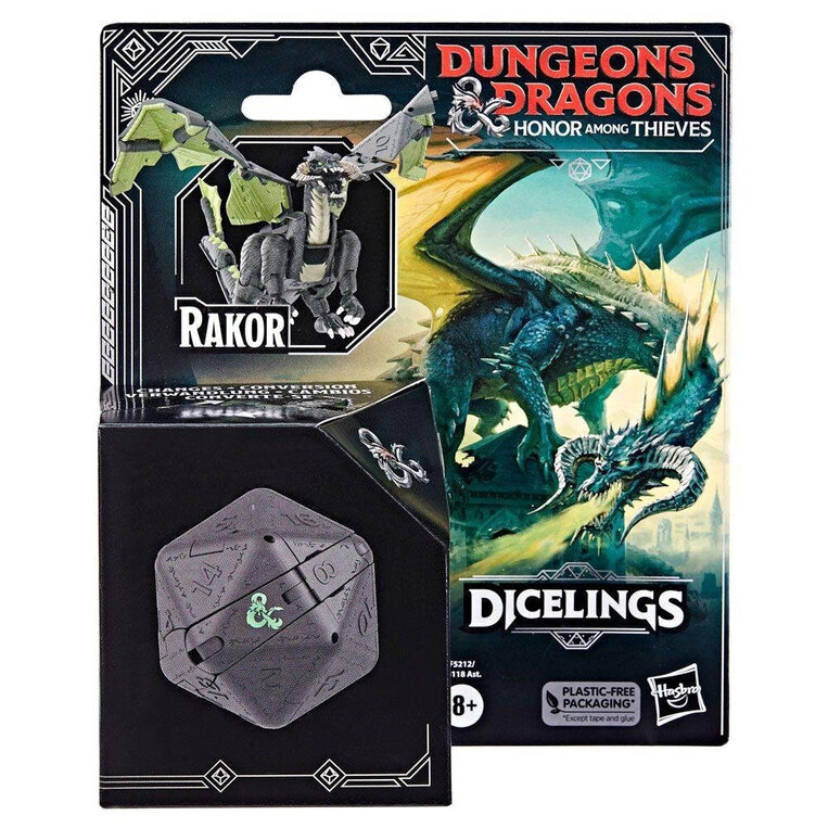 Dungeons And Dragons Honor Among Thieves Dandd Dicelings Black Dragon Rakor Collectible Monster - F5212/F5118