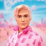Barbie The Movie Ken Collectible Doll Wearing Pink Jumpsuit - JCP80