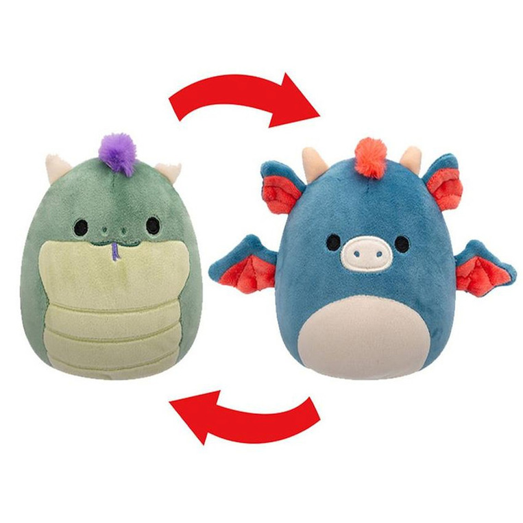Squishmallows Flipmallows Λούτρινο Magtus & Carin 13Cm - SQFP00220