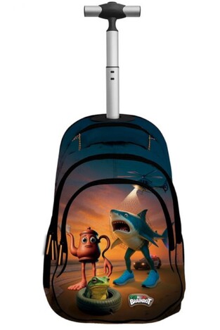 Graffiti Τσάντα Δημοτικού Trolley Brainrot Team - 263252