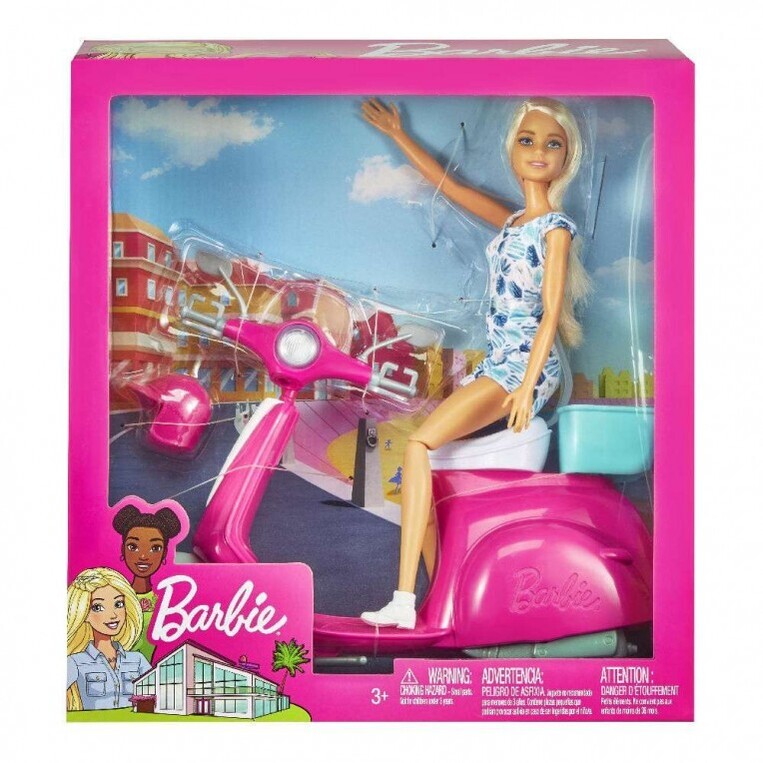 Barbie Κούκλα Kαι Σκούτερ - GBK85