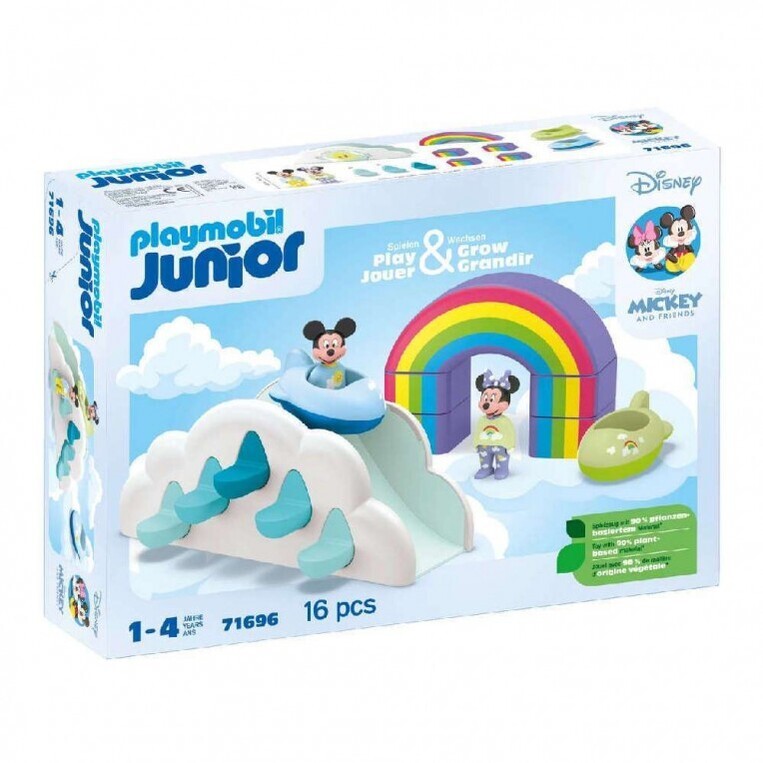 Playmobil Junior Disney Mickey & Friends Διασκέδαση Στα Σύννεφα Mε Tον Μίκυ Kαι Τη Μίνι Μάους - 71696