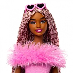 Barbie Deluxe Fashionistas Mε Ροζ Φόρμα Kαι Κοτσιδάκια - HYV28
