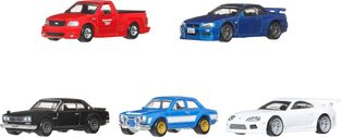 Hot Wheels Premium Fast & Furious Bundle of 5 Die-Cast Cars - JMN13