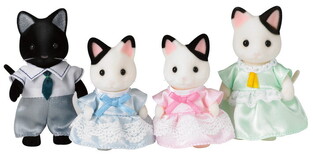 Sylvanian Families Οικογένεια Tuxedo Cat - SF5181