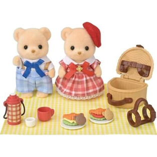 Sylvanian Families - Biscuit Bear Sister And Brother - Delicious Picnic - SF5852
