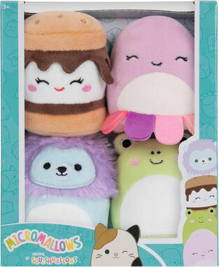 Squishmallows Micromallows Σετ 4Τμχ Λούτρινα 6Εκ. - SQMM0005