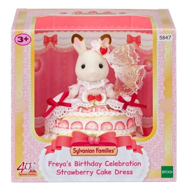 Sylvanian Families - Freyas Birthday Celebration Strawberry Cake Dress - SF5847 