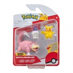 Pokemon Battle Figures 3-Pack Slowpoke, Litwick & Pikachu - PKW3056