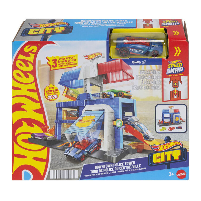 Hot Wheels City Downtown Police Tower - JHL74