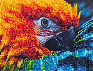 Diamantity Ψηφιδωτό Μωσαϊκό Gems Diamond Painting Red Parrot - GRAF96577 