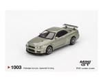 Mini GT Nissan GT-R (R34) V-Spec II Nur Millenium Jade - MGT01003BL