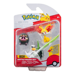 Pokemon - Fennekin, Lechonk, Sirfetch’d 3-Pack Battle Φιγούρες (5cm) - PKW3602