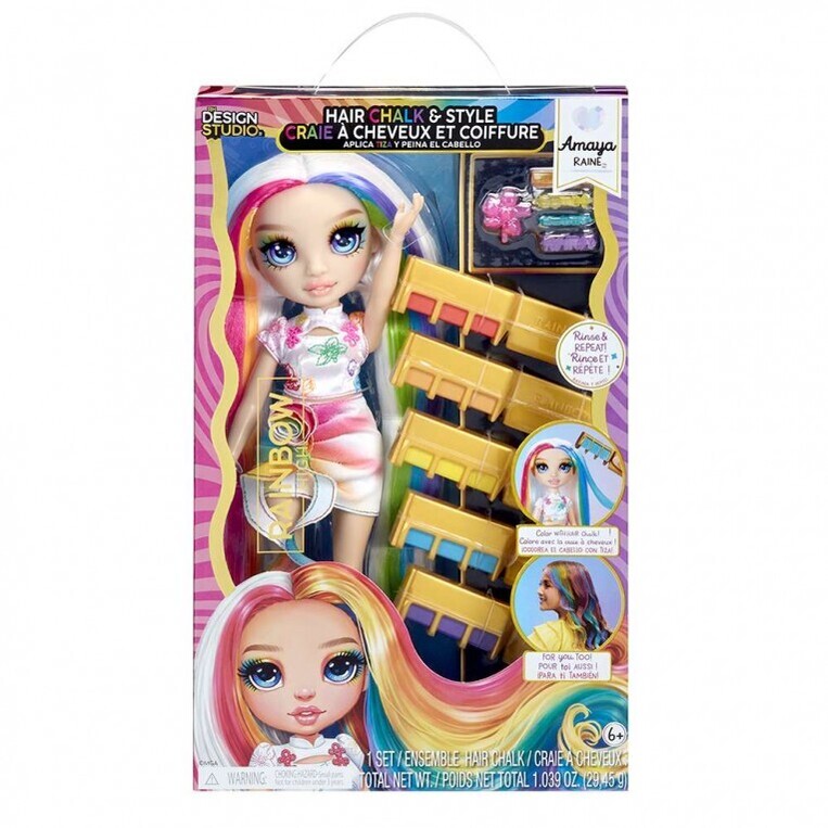 Rainbow High Hair Chalk & Style Amaya Rainbow Fashion Doll - 526780EUC
