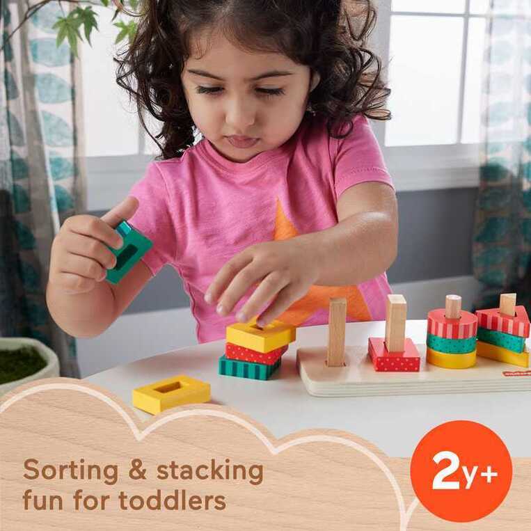 Fisher-Price Ξύλινα Σχήματα Ταξινόμησης - HXV05