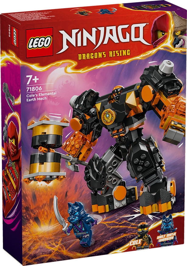 LEGO Ninjago Cole's Elemental Earth Mech - 71806