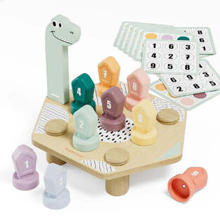 Topbright Ξύλινο Εκπαιδευτικό Επιτραπέζιο Happy Dino Twist - 460129