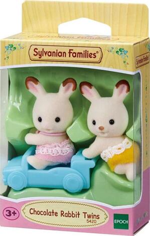 Sylvanian Families Chocolate Rabbit Twins - SF5420