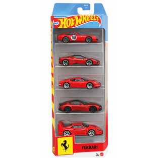 Hot Wheels Αυτ/κια 5άδα Ferrari - JLN12