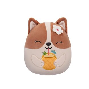 Λούτρινο Squishmallows - Regina the Brown and White Corgi (13cm) - SQCR05818