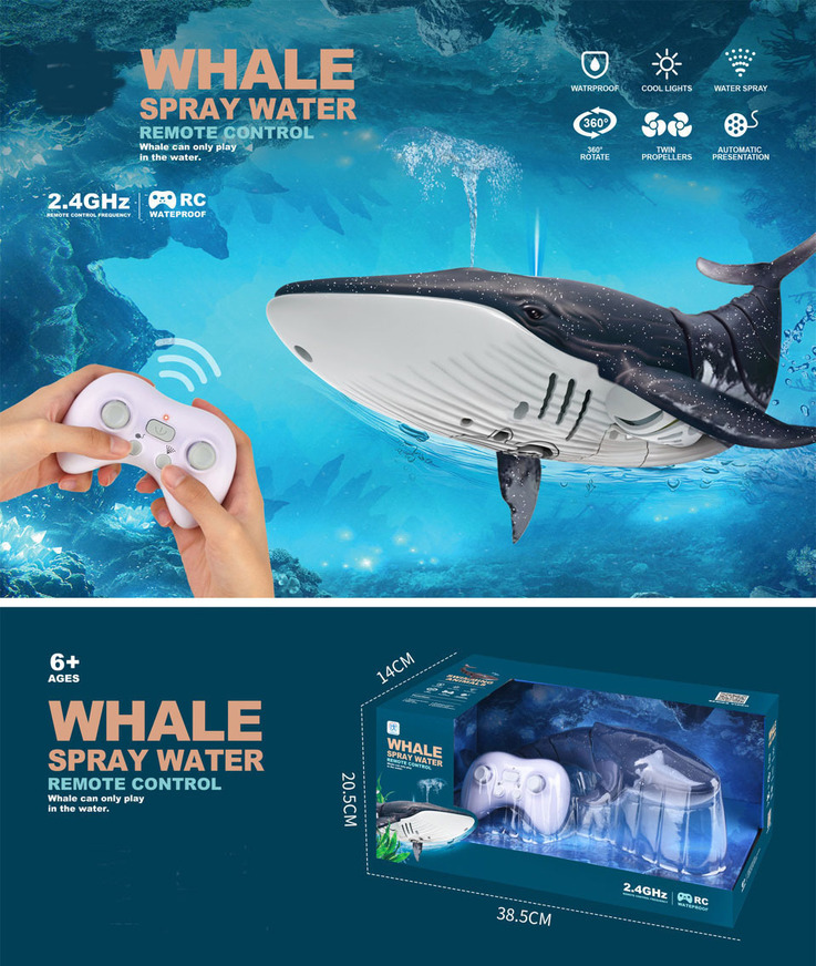 Τηλεκατευθυνόμενη Φάλαινα Whale Spray Water - B28367