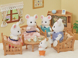 Sylvanian Families Οικογένεια Marshmallow Mouse - SF5308