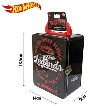 1/64 Hot Wheels Vintage Metal Case - Black - HWCC22B