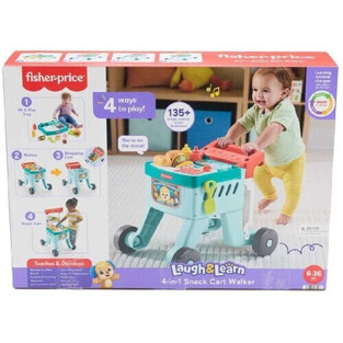 Fisher Price Εκπαιδευτικό Καροτσάκι-Περπατούρα 4 Σε 1 - JLM95