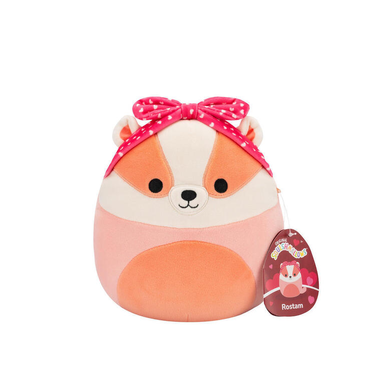 Squishmallows Λούτρινο Rostam The Peach Badger  Ο Ασβος 19 εκ. - SQVA01183