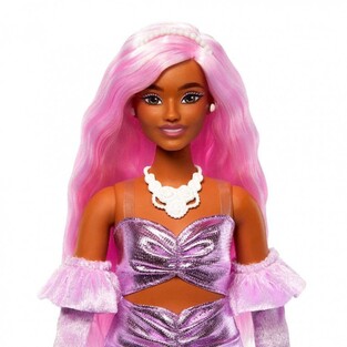 Barbie Deluxe Fashionistas Κούκλα Ροζ Μαλλιά - HYV25