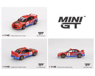 Mini GT 1:64 Subaru Impreza WRC97 #1 1999 DRM Champion - MGT01140BL