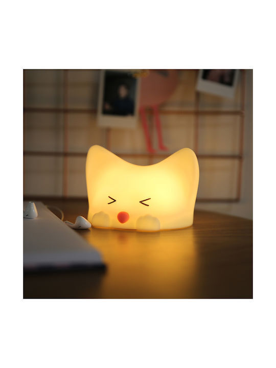 MegaLight Catty Cat Φορητό και Επαναφορτιζόμενο Φωτάκι Συντροφιάς Με Ήχο - 185855
