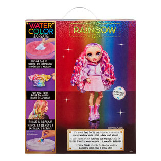 Kούκλα Raibow High Set Watercolor & Create Tie Dye (Μωβ Μάτια) - 507581EUC