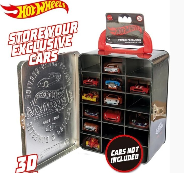 1/64 Hot Wheels Vintage Metal Case - Black - HWCC22B