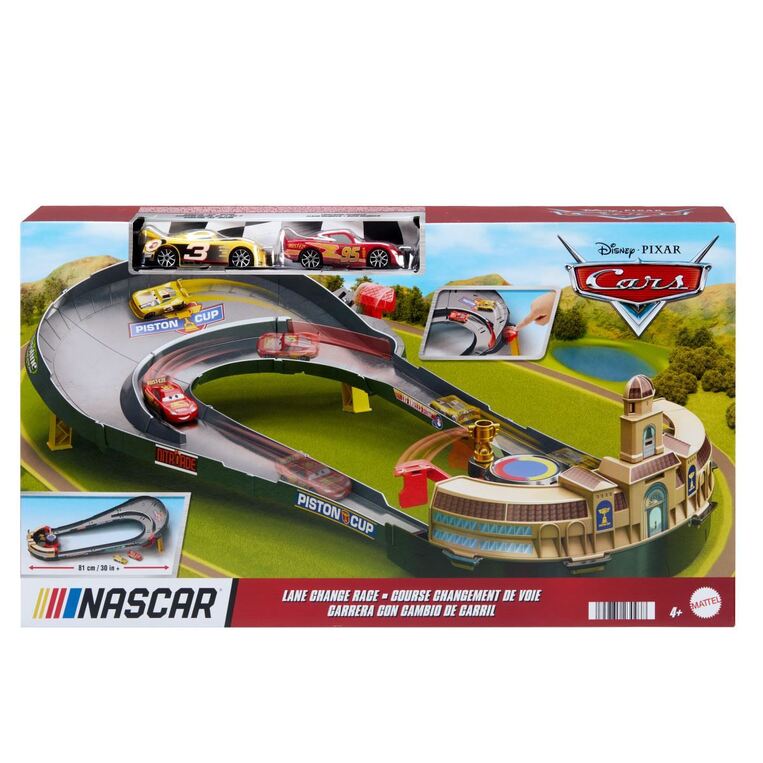 Cars Nascar Lane Change Race Playset - HXJ33