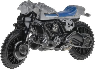 Hot Wheels Ducati Scrambler Silver Motorcycle Club - HRR93