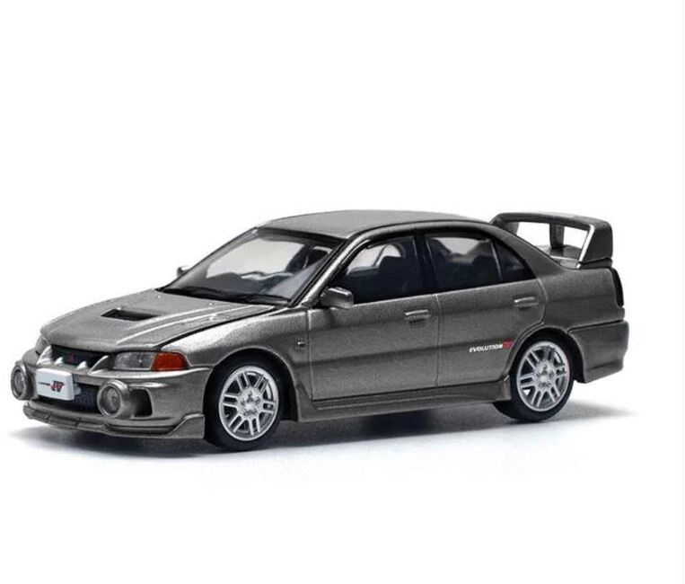 Pop Race #327: Mitsubishi Lancer Evolution IV - Dark Grey - PR640327