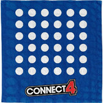 Connect 4 Beach Towel Games – Πετσέτα Παραλίας & Κλασικό Επιτραπέζιο 2-σε-1 με Μάρκες - REA000068