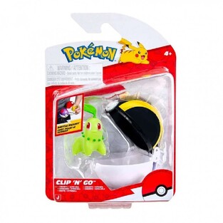 Pokemon Figure Clip 'N' Go Chikorita with Ultra Ball - PKW4163