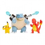 Pokemon Σετ Mε 3 Φιγούρες Μάχης Pikachu, Charmeleon, Blastoise - PKW2579