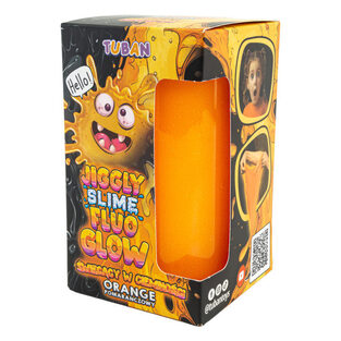 Tuban Διαδραστική Jiggly Slime Fluo Glow Πορτοκαλί - TU3822