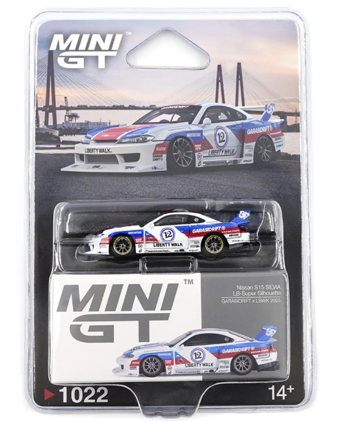 Mini GT 1:64 Nissan S15 Silvia LB-Super Sihlouette Garasidrift x LBWK 2025 - MGT01022BL