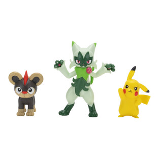 Pokemon: Battle Figure 3-Pack Set: Litleo, Pikachu & Floragato - PKW4087