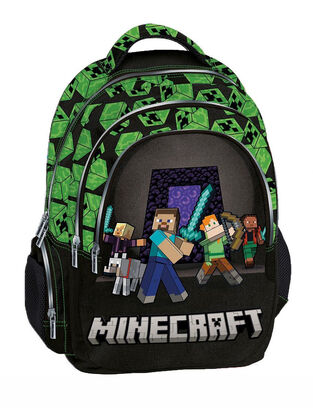 Graffiti Τσάντα Πλάτης Δημοτικού με 3 Θήκες Squad Minecraft - 268212