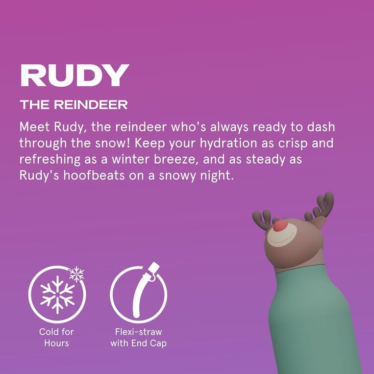 Asobu Bestie Bottle Ανοξείδωτο Μπουκάλι Θερμός 460ml Reindeer - GRAF05482