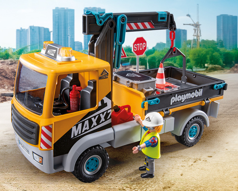 Playmobil Action Heroes Φορτηγό Με Γερανό - 71750